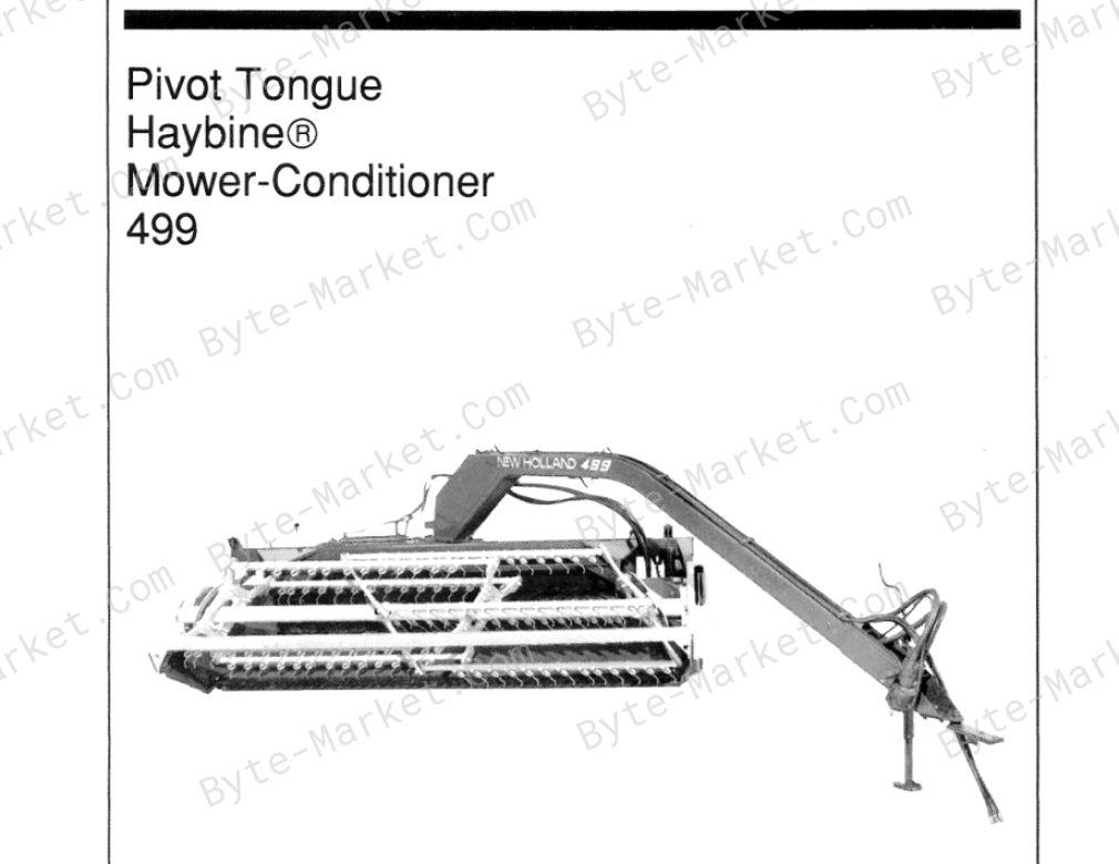New Holland 499 Mowers Service Manual — 40049910 image
