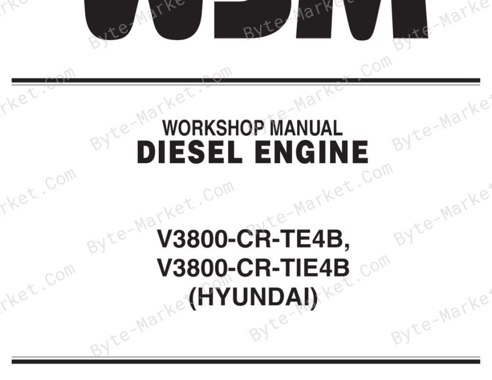 Kubota V3800-CR-TE4B-HHI-1/V3800-CR-TIE4B-HHI-1 Workshop Manual image