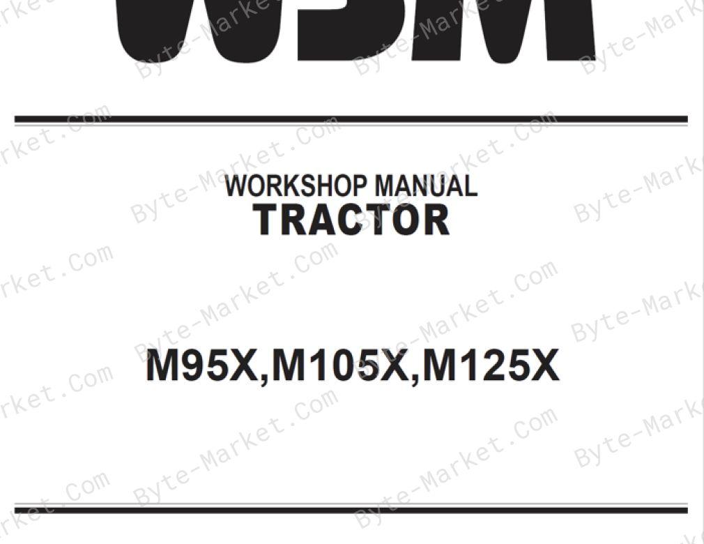 Kubota M95X, M105X, M125X Workshop Manual — 9Y011-13276 image