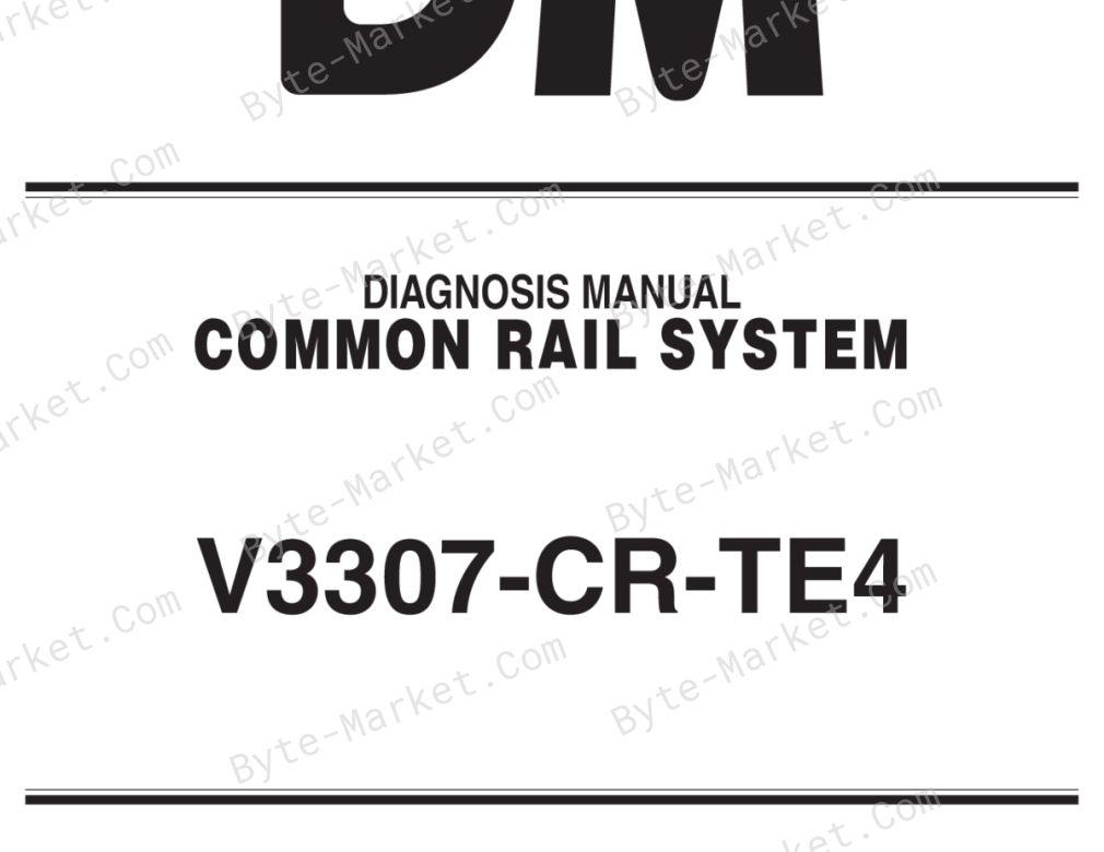 Kubota V3307-CR-TE4 Diagnostic Manual | 9Y110-02440 image