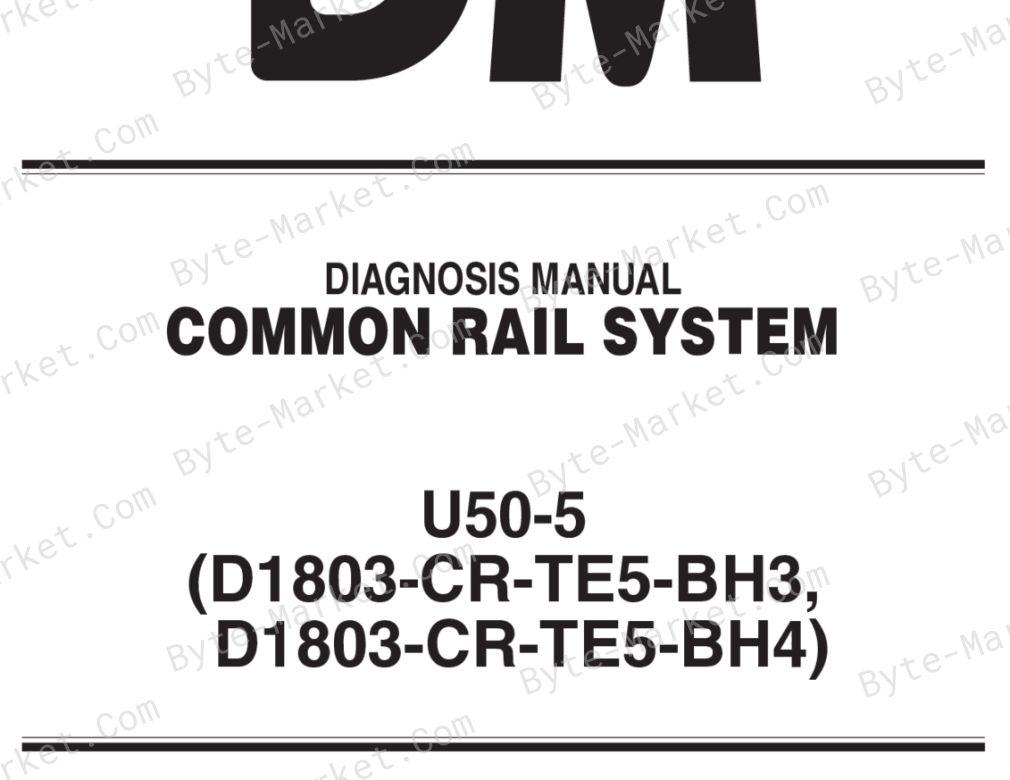 Kubota D1803-CR-TE5-BH3/D1803-CR-TE5-BH4 Diagnostic Manual image