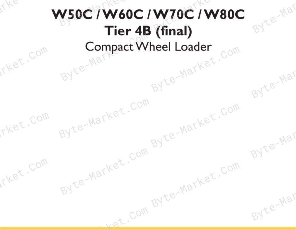 New Holland W50C/W60C/W70C/W80C Tier 4B Service Manual image