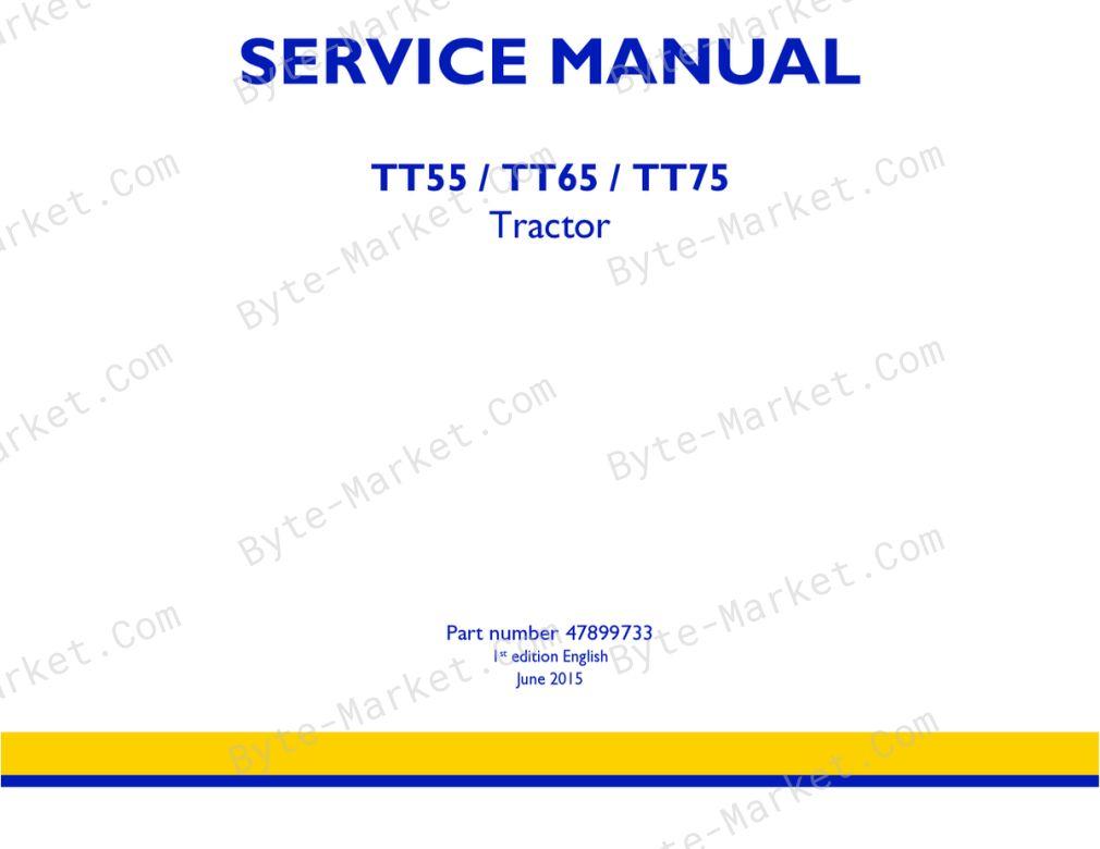 New Holland TT55/TT65/TT75 Service Manual | 47899733 image