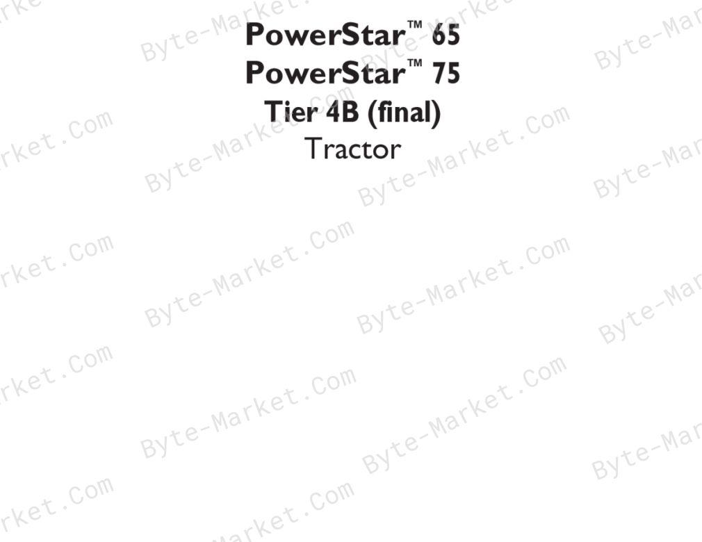 New Holland PowerStar 65/75 Tier 4B (final) Service Manual image