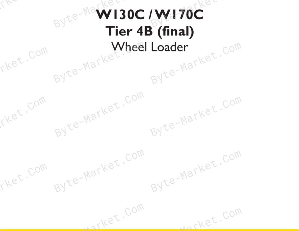 New Holland W130C/W170C Tier 4B (final) Service Manual image