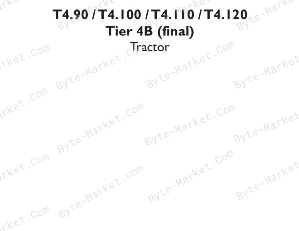 New Holland T4.90/100/110/120 Tier 4B (final) Service Manual image