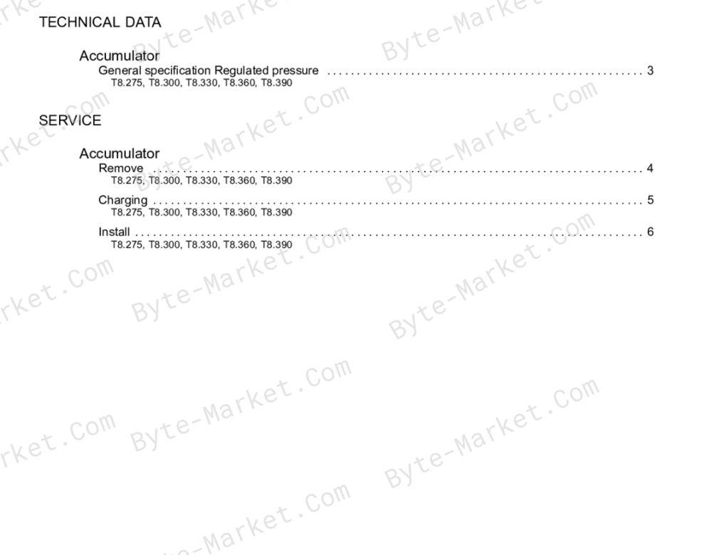 New Holland T8.275/T8.300/T8.330/T8.360/T8.390 Service Manual image