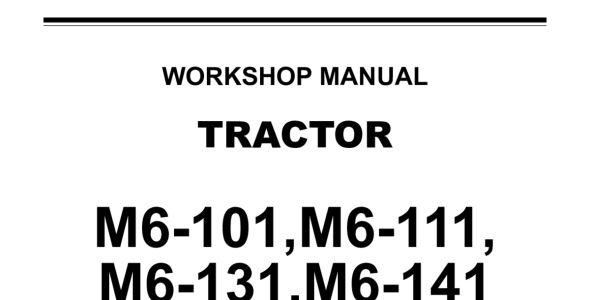 Kubota M6-101, M6-111, M6-131, M6-141 Workshop Manual — 9Y111-26272 image