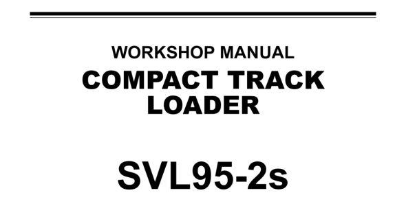Kubota SVL95-2S Workshop Manual — RY911-31030 image