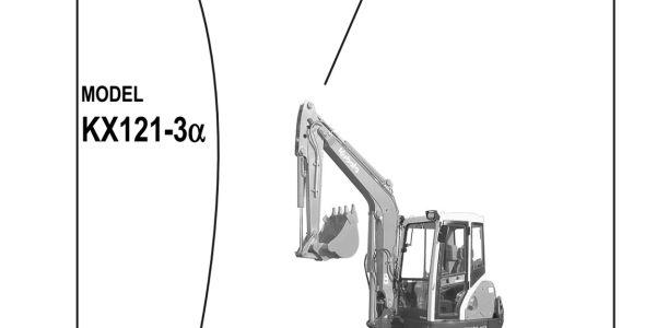 Kubota KX121-3A Operating Instructions — RG738-8135-8 image