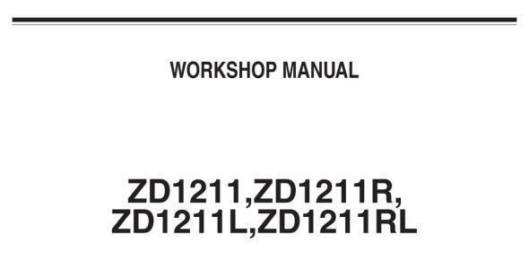 Kubota ZD1211, ZD1211R, ZD1211L, and ZD1211RL Workshop Manual — 9Y111-13443 image