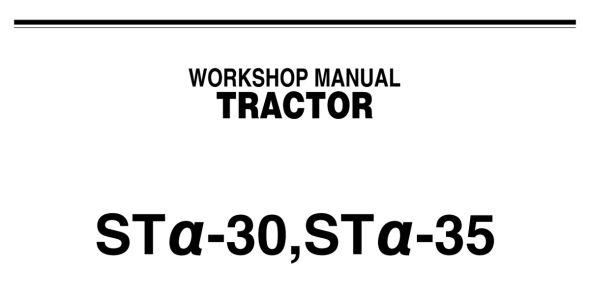 Kubota STA-30, and STA-35 Workshop Manual — 9Y011-12632 image
