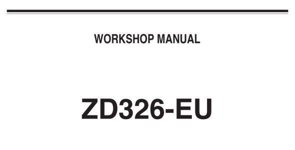 Kubota ZD326-EU, ZD326-60-EU, ZD326-60R-EU, and ZD326-60P-EU Workshop Manual — 9Y111-03011 image