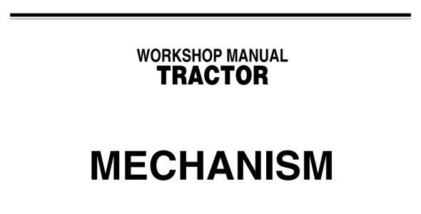 Kubota Tractor Mechanism Workshop Manual — 9Y011-18201 image