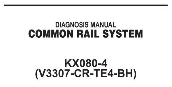 Kubota KX080-4 Diagnostic Manual — RY910-22240 image