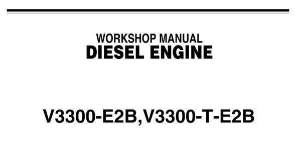 Kubota V3300-E2B, and V3300-T-E2B Workshop Manual — 9Y011-02912 image