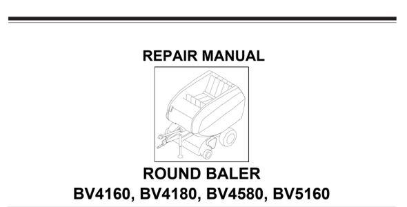 Kubota BV4160, BV4180, BV4580, and BV5160 Repair Manual — A154231840 image
