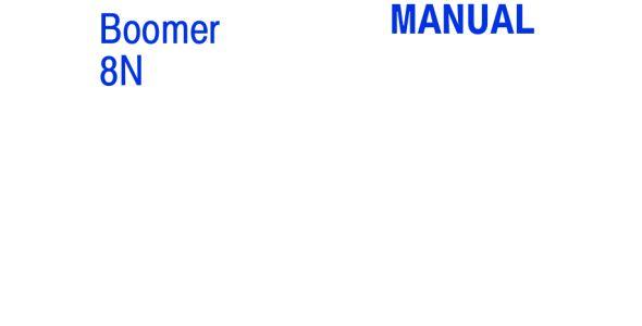 New Holland Boomer 8N Service Manual — 84307374 image