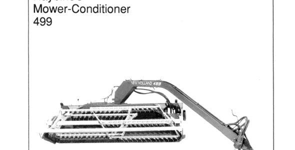 New Holland 499 Mowers Service Manual — 40049910 image