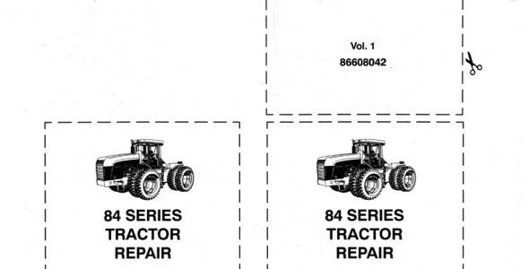 New Holland 84 Series Tractor Repair Manual PDF image