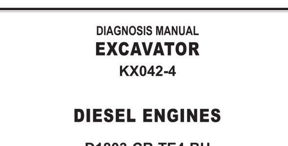 Kubota KX042-4 Diagnostic Manual — RY910-25541 image