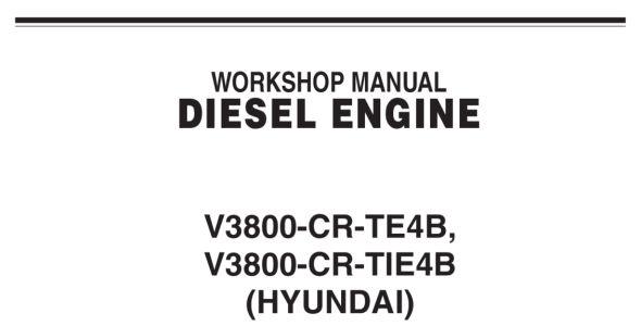 Kubota V3800-CR-TE4B-HHI-1/V3800-CR-TIE4B-HHI-1 Workshop Manual image