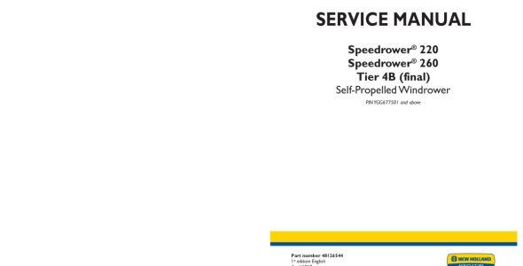 New Holland Speedrower 220/260 Tier 4b (final) Service Manual image