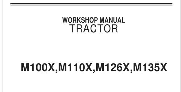 Kubota M100X/M110X/M126X/M135X Workshop Manual | 9Y111-23561 image