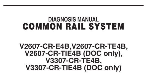 Kubota V2607-CR-E4B / V2607-CR-TE4B / V2607-CR-TIE4B (DOC only) / V3307-CR-TE4B / V3307-CR-TIE4B (DOC only) Diagnostic Manual image