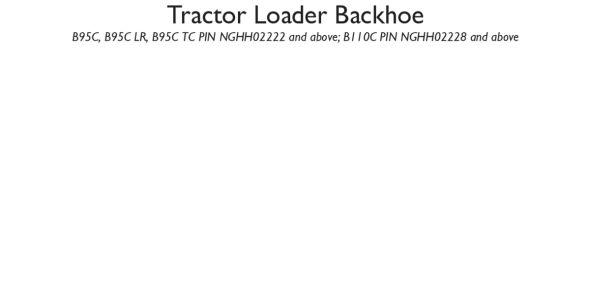 New Holland B95C/B110C Service Manual image
