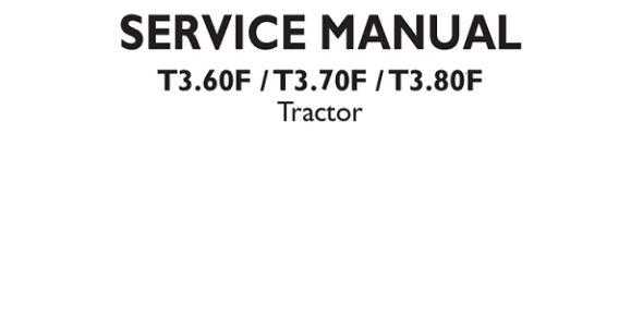 New Holland T3.60F, T3.70F, and T3.80F Tractor Service Manual image