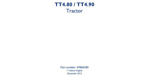 New Holland TT4.80/TT4.90 Service Manual | 47866580 image